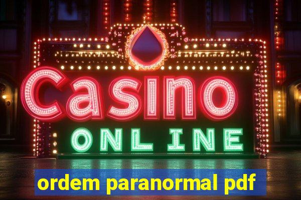 ordem paranormal pdf