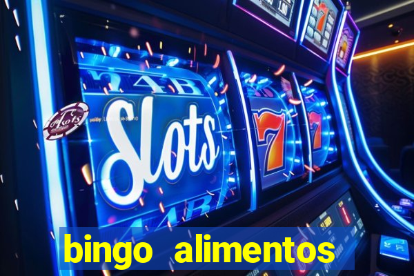 bingo alimentos para imprimir