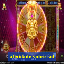 atividade sobre sol