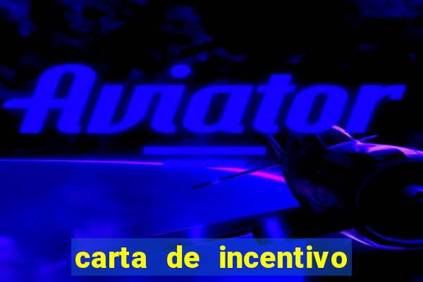 carta de incentivo para alunos