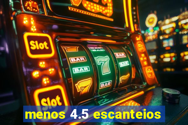 menos 4.5 escanteios