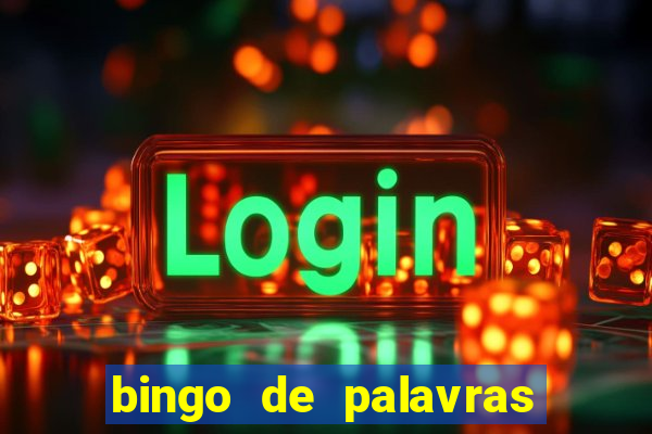 bingo de palavras cha de bebe