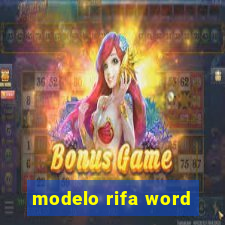 modelo rifa word