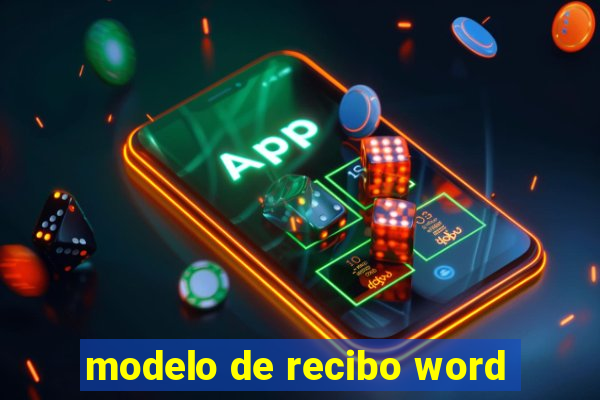 modelo de recibo word