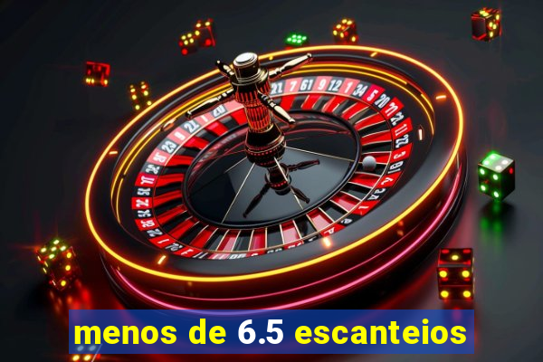 menos de 6.5 escanteios