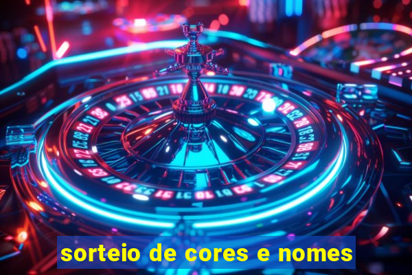 sorteio de cores e nomes
