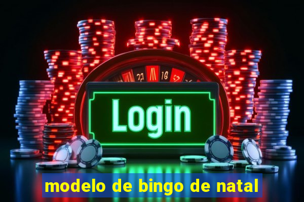 modelo de bingo de natal