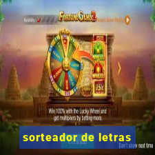 sorteador de letras