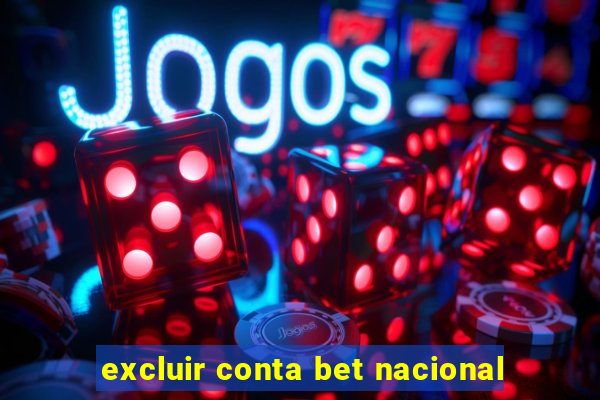 excluir conta bet nacional
