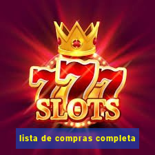 lista de compras completa