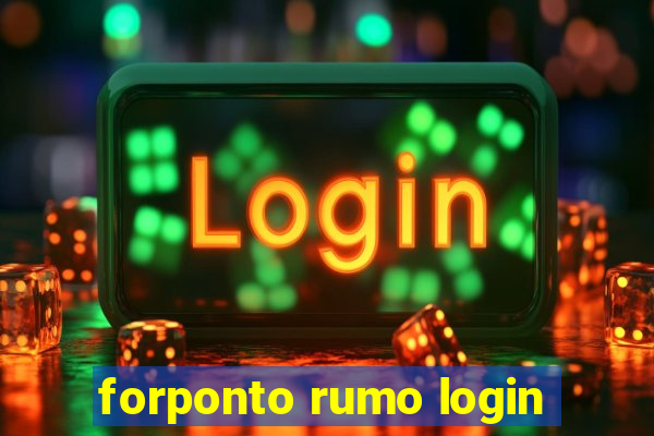 forponto rumo login