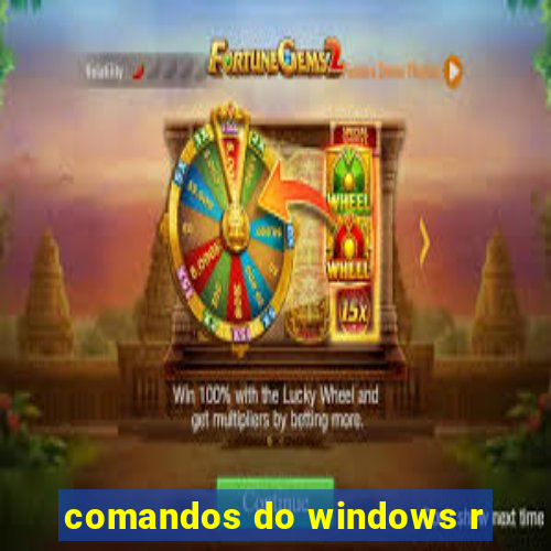 comandos do windows r