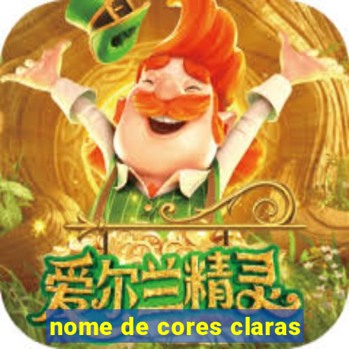 nome de cores claras